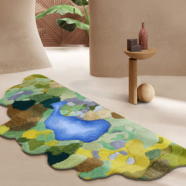 Alfombras de musgo verde personalizadas forma orgánica - Imagen 6